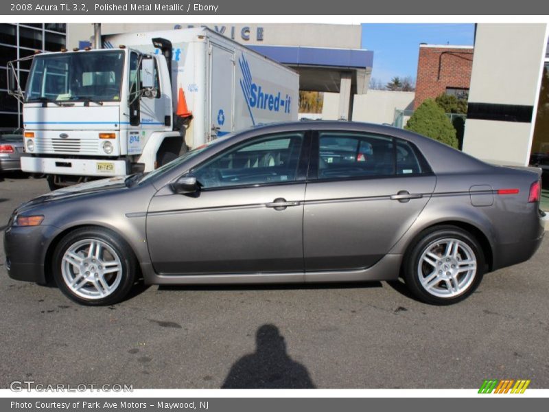 Polished Metal Metallic / Ebony 2008 Acura TL 3.2