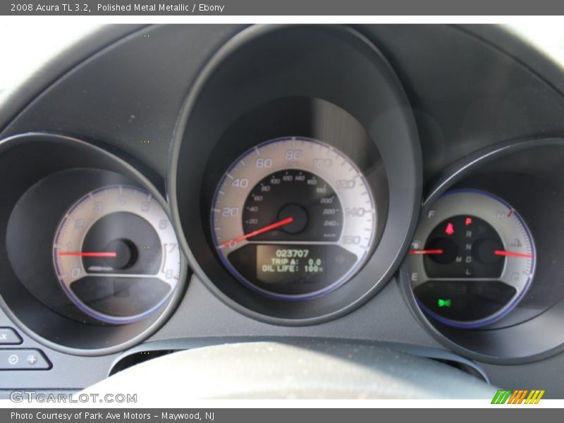 Polished Metal Metallic / Ebony 2008 Acura TL 3.2
