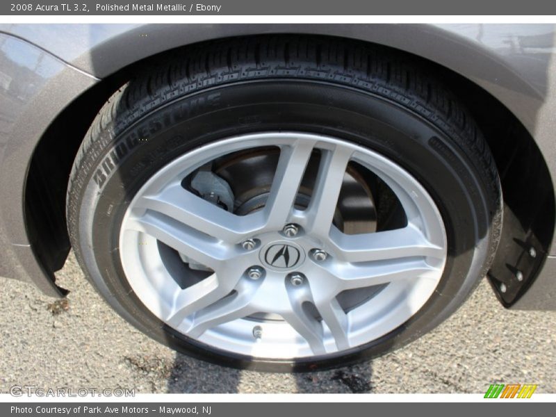 Polished Metal Metallic / Ebony 2008 Acura TL 3.2