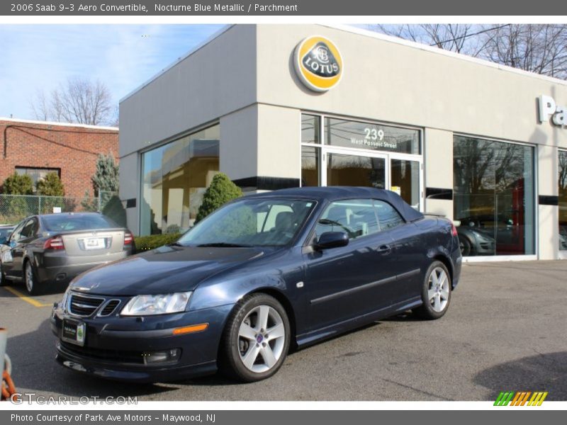 Nocturne Blue Metallic / Parchment 2006 Saab 9-3 Aero Convertible
