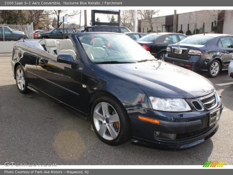 Nocturne Blue Metallic / Parchment 2006 Saab 9-3 Aero Convertible