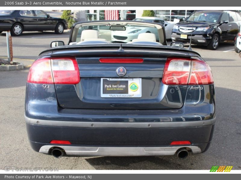 Nocturne Blue Metallic / Parchment 2006 Saab 9-3 Aero Convertible
