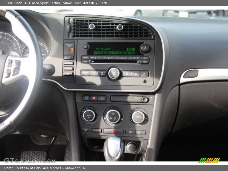 Snow Silver Metallic / Black 2008 Saab 9-3 Aero Sport Sedan