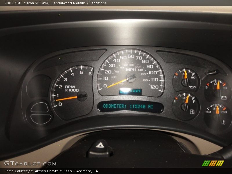 Sandalwood Metallic / Sandstone 2003 GMC Yukon SLE 4x4