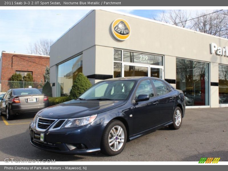 Nocturne Blue Metallic / Parchment 2011 Saab 9-3 2.0T Sport Sedan