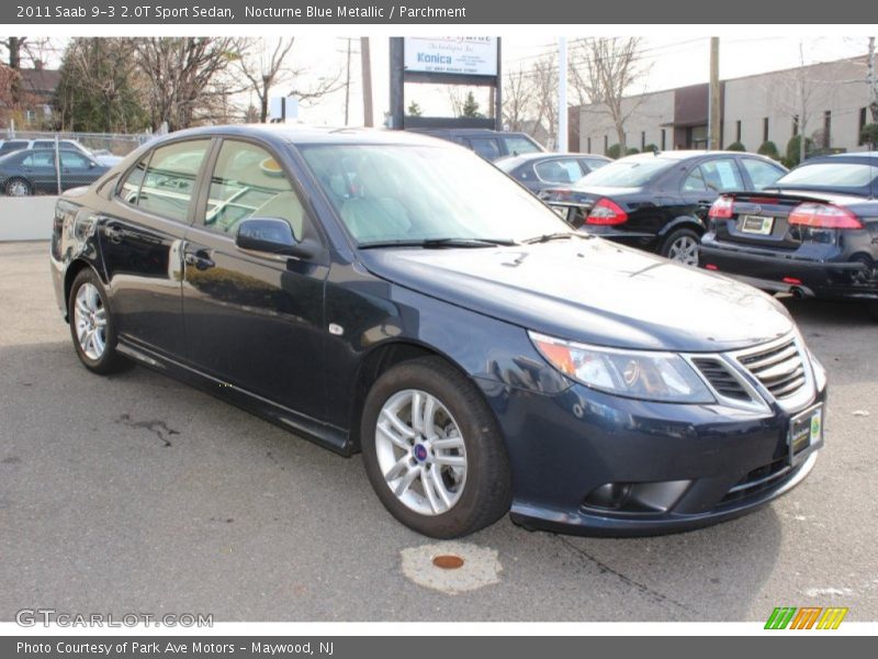 Nocturne Blue Metallic / Parchment 2011 Saab 9-3 2.0T Sport Sedan