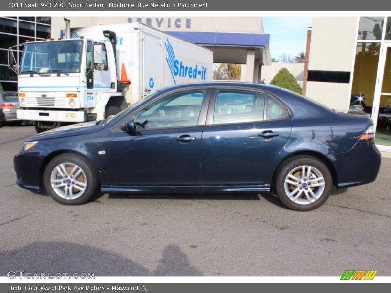 Nocturne Blue Metallic / Parchment 2011 Saab 9-3 2.0T Sport Sedan