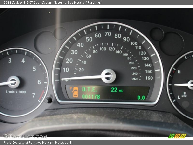 Nocturne Blue Metallic / Parchment 2011 Saab 9-3 2.0T Sport Sedan