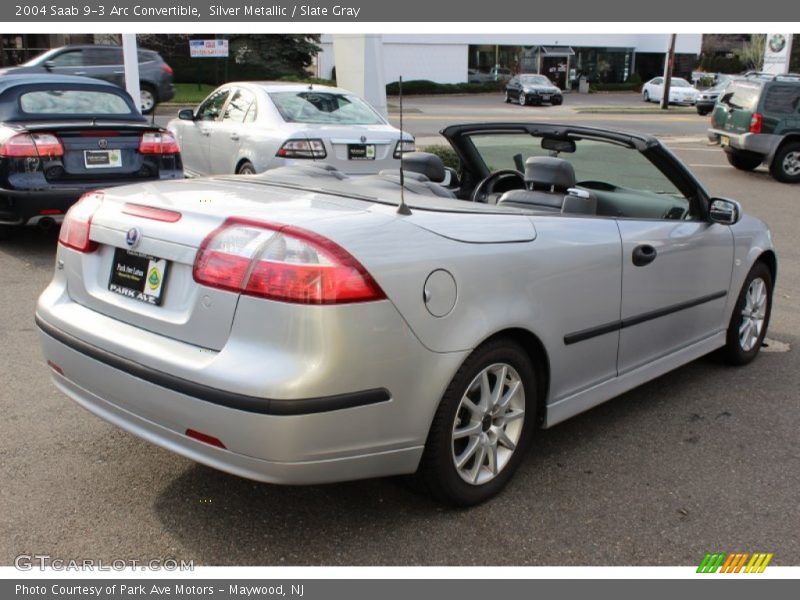 Silver Metallic / Slate Gray 2004 Saab 9-3 Arc Convertible