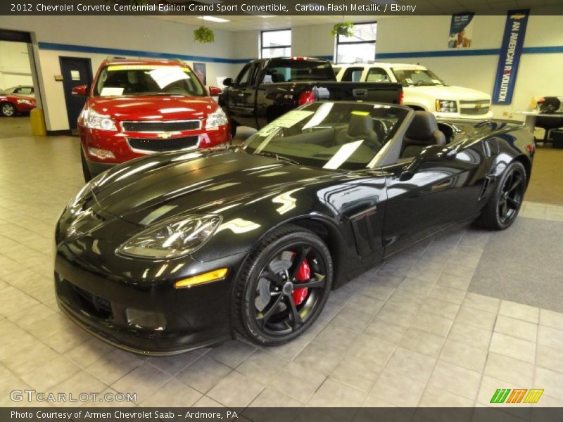 Carbon Flash Metallic / Ebony 2012 Chevrolet Corvette Centennial Edition Grand Sport Convertible