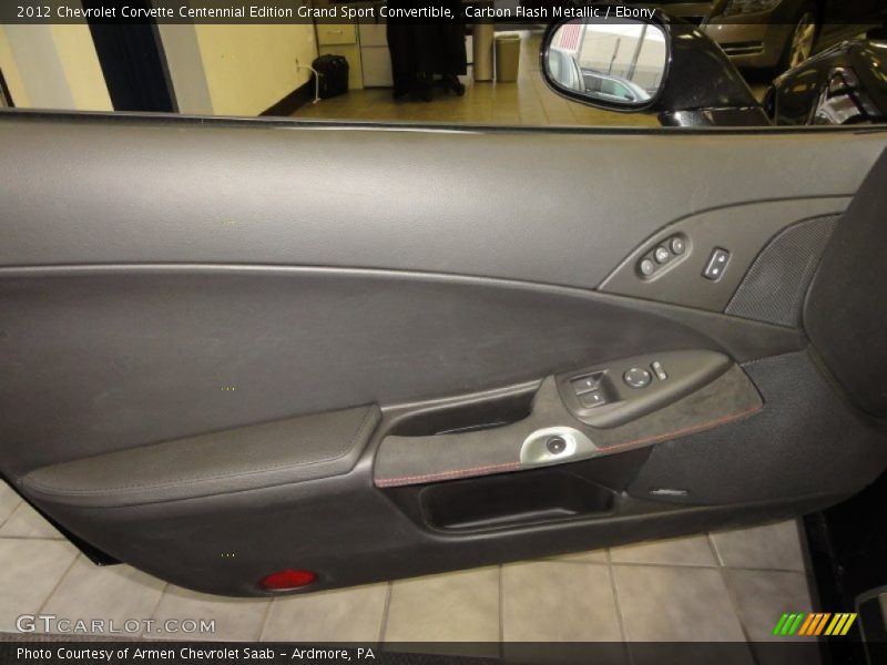 Door Panel of 2012 Corvette Centennial Edition Grand Sport Convertible