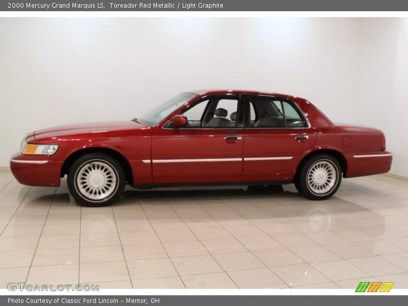 Toreador Red Metallic / Light Graphite 2000 Mercury Grand Marquis LS