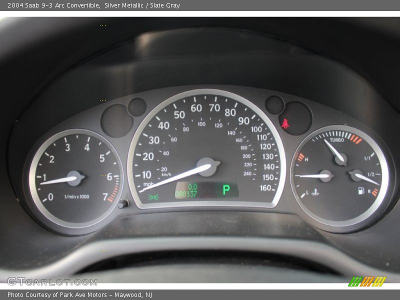 Silver Metallic / Slate Gray 2004 Saab 9-3 Arc Convertible