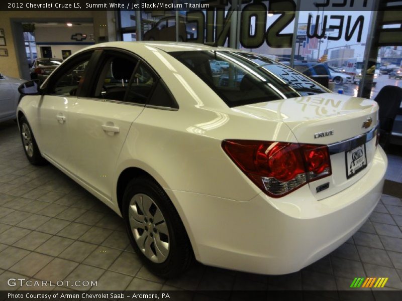 Summit White / Jet Black/Medium Titanium 2012 Chevrolet Cruze LS