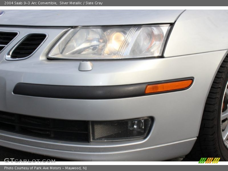 Silver Metallic / Slate Gray 2004 Saab 9-3 Arc Convertible