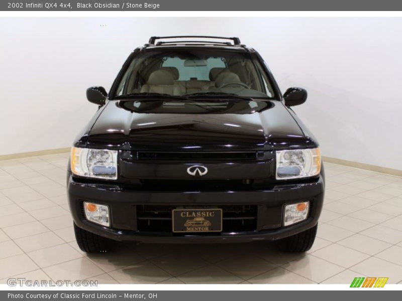 Black Obsidian / Stone Beige 2002 Infiniti QX4 4x4