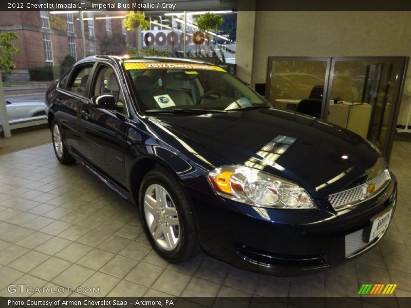 Imperial Blue Metallic / Gray 2012 Chevrolet Impala LT