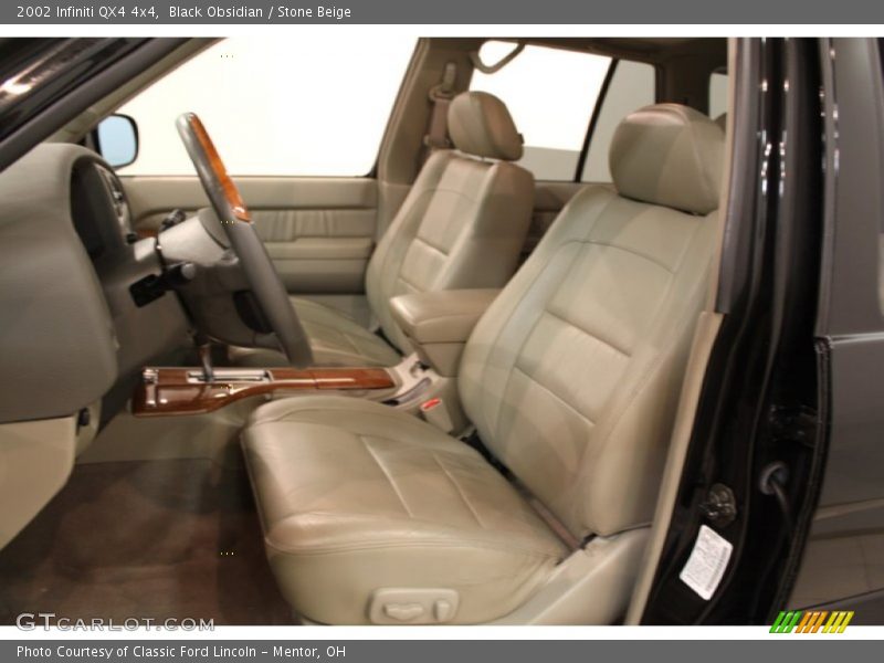Black Obsidian / Stone Beige 2002 Infiniti QX4 4x4