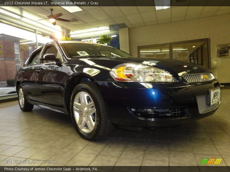 Imperial Blue Metallic / Gray 2012 Chevrolet Impala LT