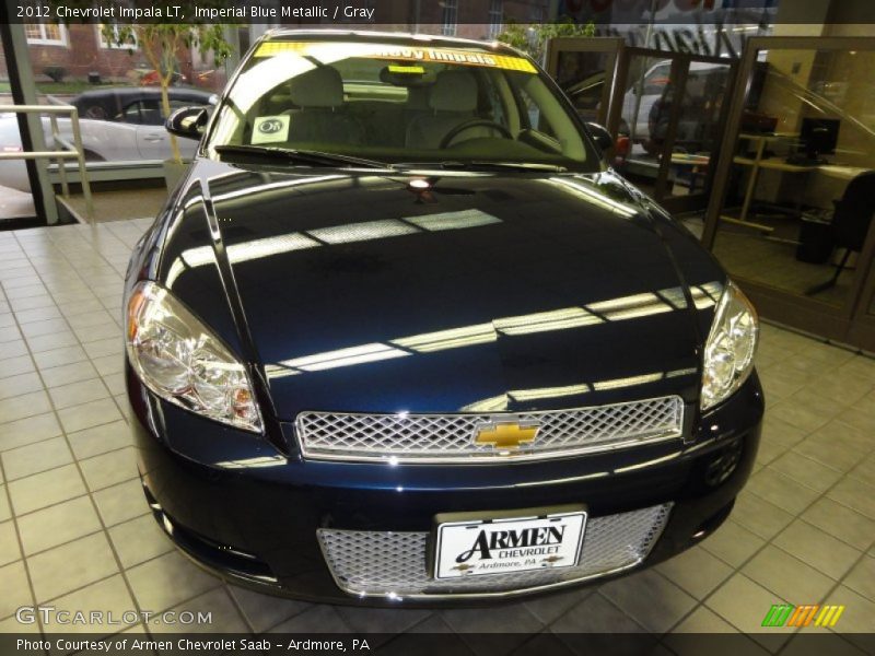 Imperial Blue Metallic / Gray 2012 Chevrolet Impala LT