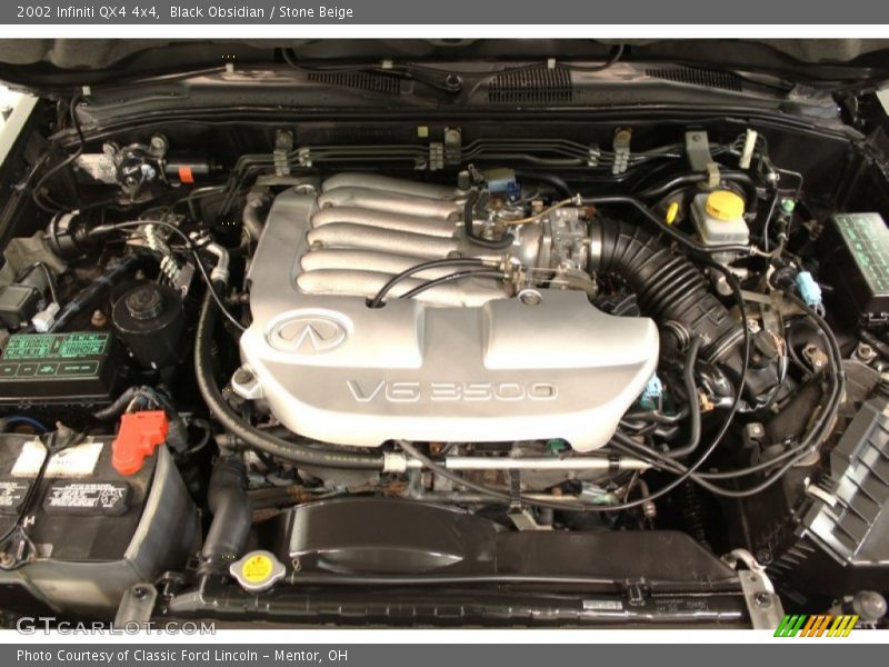 Black Obsidian / Stone Beige 2002 Infiniti QX4 4x4