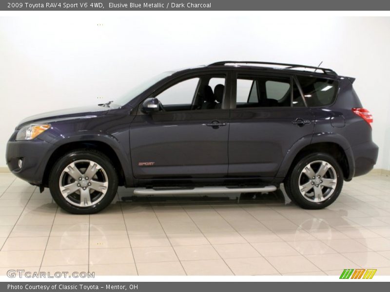 Elusive Blue Metallic / Dark Charcoal 2009 Toyota RAV4 Sport V6 4WD