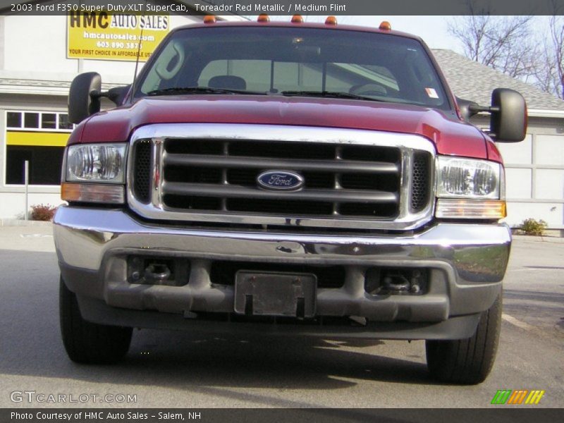 Toreador Red Metallic / Medium Flint 2003 Ford F350 Super Duty XLT SuperCab