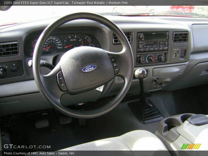 Toreador Red Metallic / Medium Flint 2003 Ford F350 Super Duty XLT SuperCab