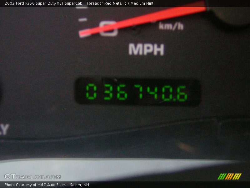 Toreador Red Metallic / Medium Flint 2003 Ford F350 Super Duty XLT SuperCab