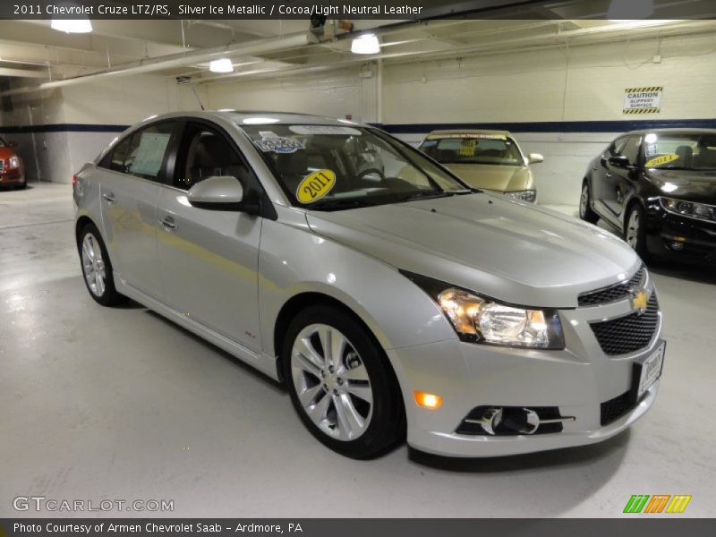 Silver Ice Metallic / Cocoa/Light Neutral Leather 2011 Chevrolet Cruze LTZ/RS