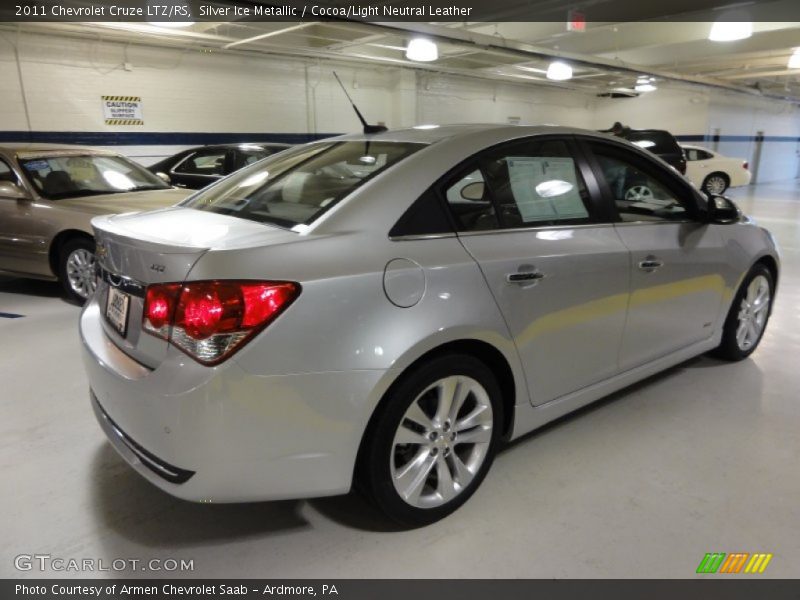 Silver Ice Metallic / Cocoa/Light Neutral Leather 2011 Chevrolet Cruze LTZ/RS