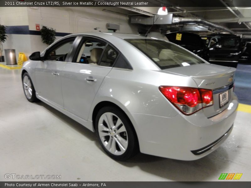 Silver Ice Metallic / Cocoa/Light Neutral Leather 2011 Chevrolet Cruze LTZ/RS