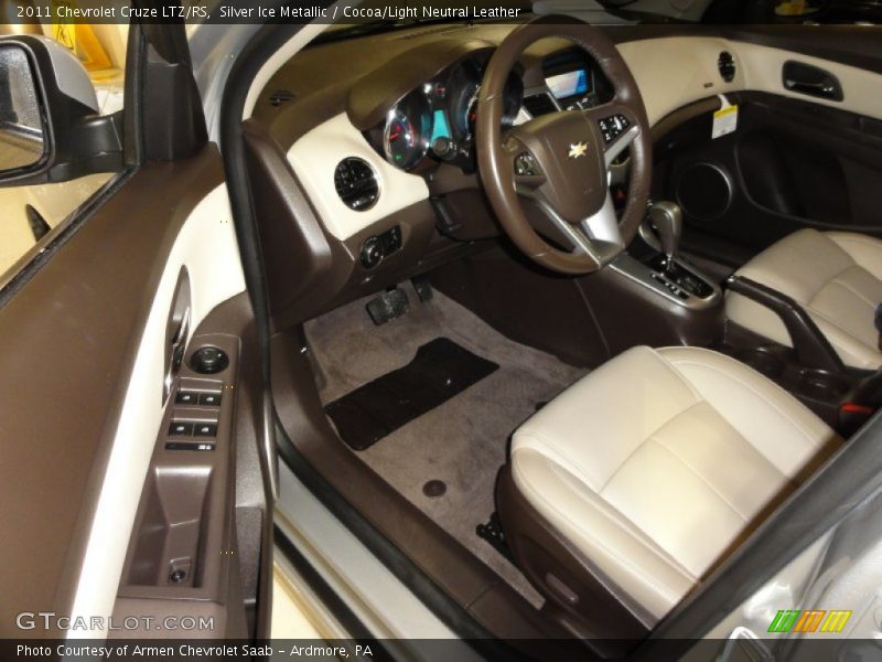 Silver Ice Metallic / Cocoa/Light Neutral Leather 2011 Chevrolet Cruze LTZ/RS