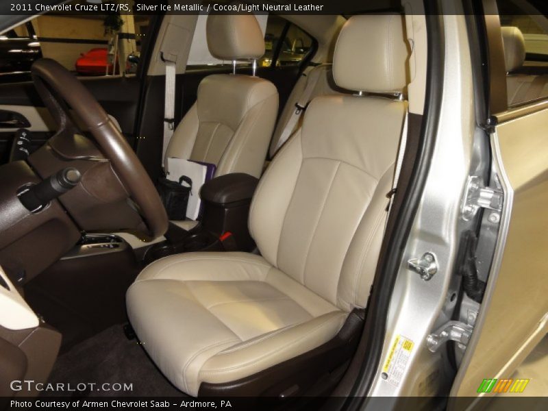 Silver Ice Metallic / Cocoa/Light Neutral Leather 2011 Chevrolet Cruze LTZ/RS