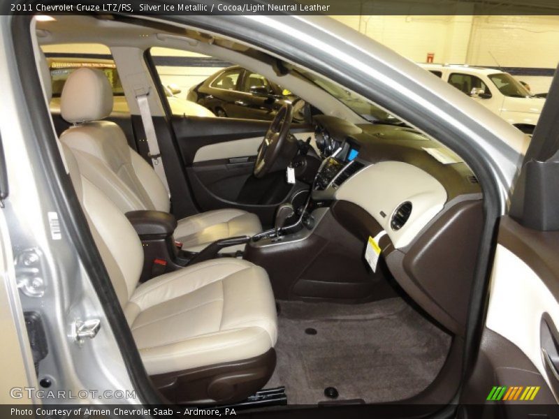 Silver Ice Metallic / Cocoa/Light Neutral Leather 2011 Chevrolet Cruze LTZ/RS