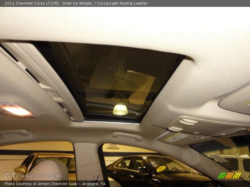 Silver Ice Metallic / Cocoa/Light Neutral Leather 2011 Chevrolet Cruze LTZ/RS