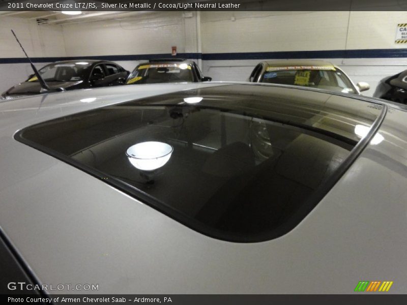 Silver Ice Metallic / Cocoa/Light Neutral Leather 2011 Chevrolet Cruze LTZ/RS