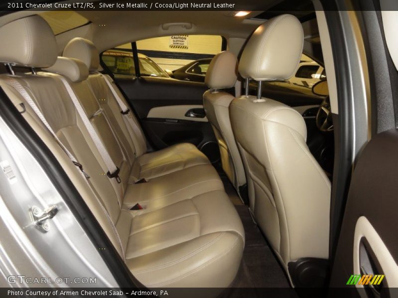 Silver Ice Metallic / Cocoa/Light Neutral Leather 2011 Chevrolet Cruze LTZ/RS