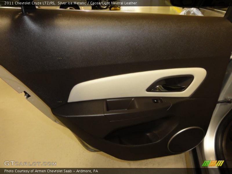 Silver Ice Metallic / Cocoa/Light Neutral Leather 2011 Chevrolet Cruze LTZ/RS