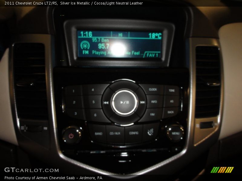 Silver Ice Metallic / Cocoa/Light Neutral Leather 2011 Chevrolet Cruze LTZ/RS
