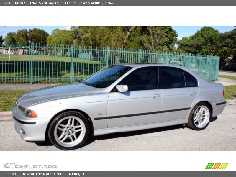  2003 5 Series 540i Sedan Titanium Silver Metallic