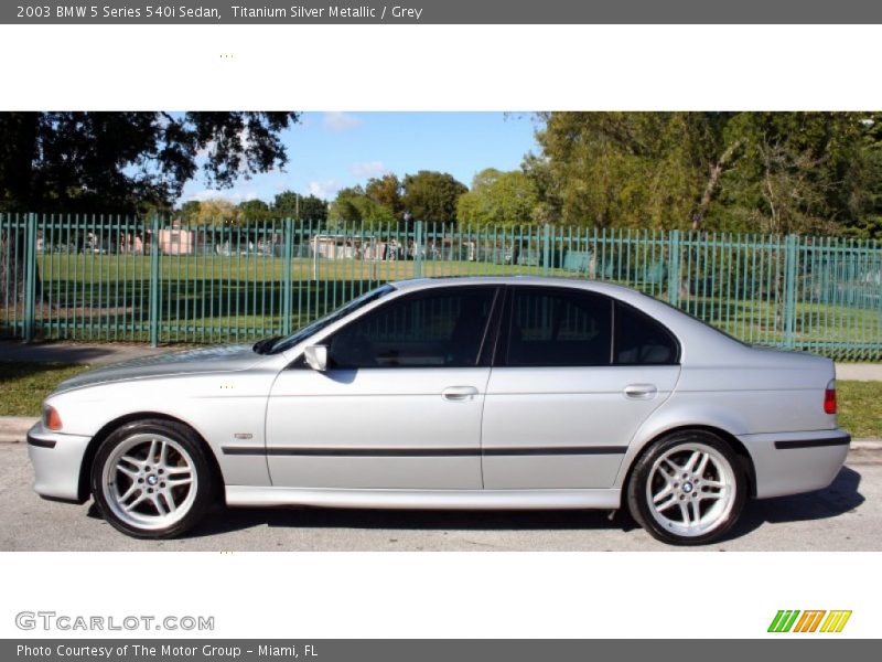  2003 5 Series 540i Sedan Titanium Silver Metallic