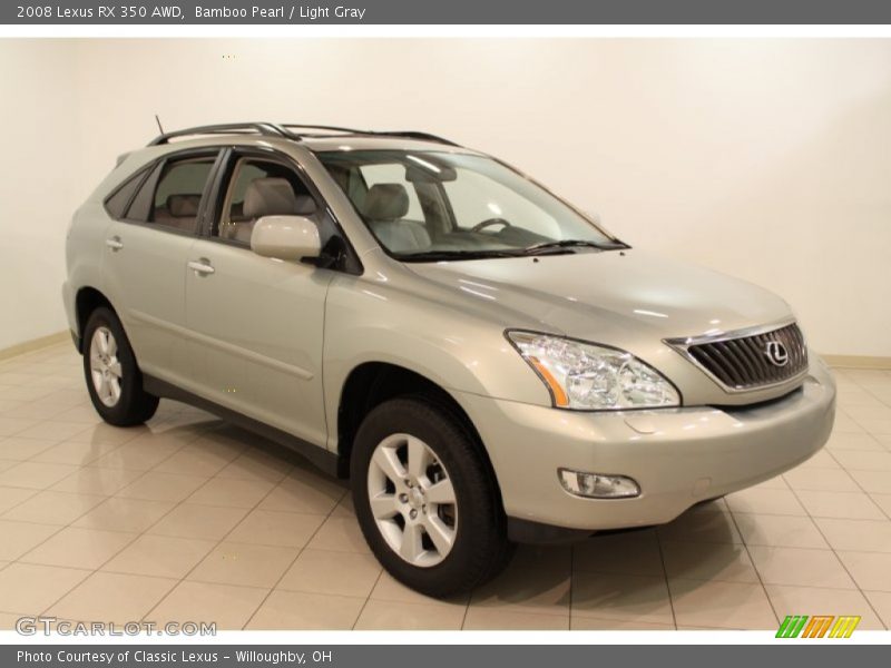 Bamboo Pearl / Light Gray 2008 Lexus RX 350 AWD