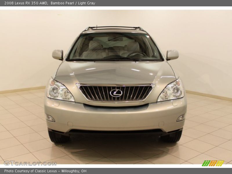 Bamboo Pearl / Light Gray 2008 Lexus RX 350 AWD