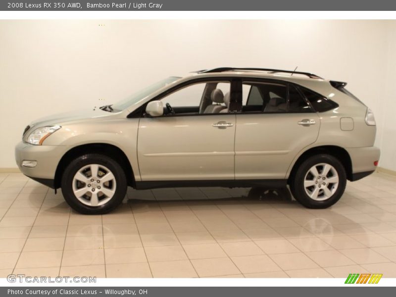 Bamboo Pearl / Light Gray 2008 Lexus RX 350 AWD