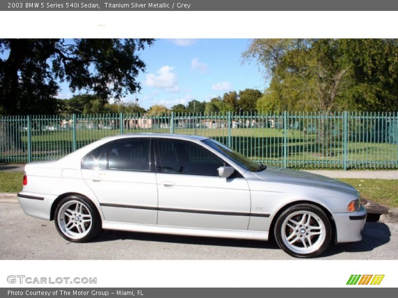  2003 5 Series 540i Sedan Titanium Silver Metallic