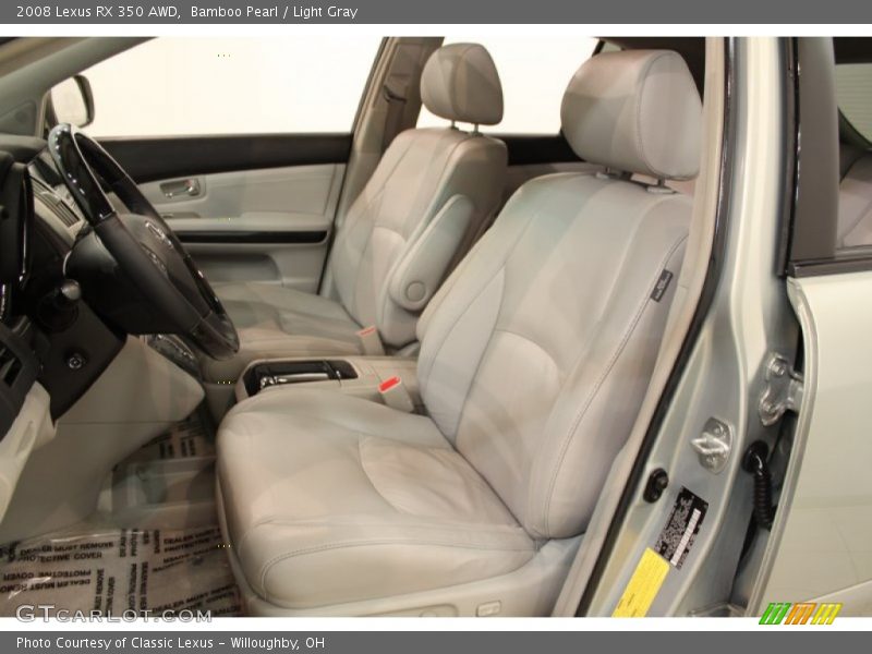 Bamboo Pearl / Light Gray 2008 Lexus RX 350 AWD
