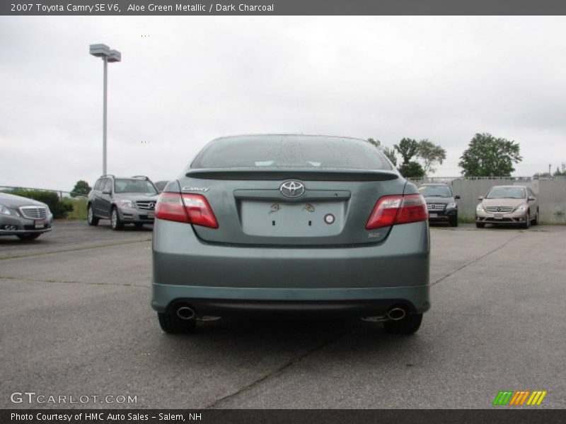 Aloe Green Metallic / Dark Charcoal 2007 Toyota Camry SE V6