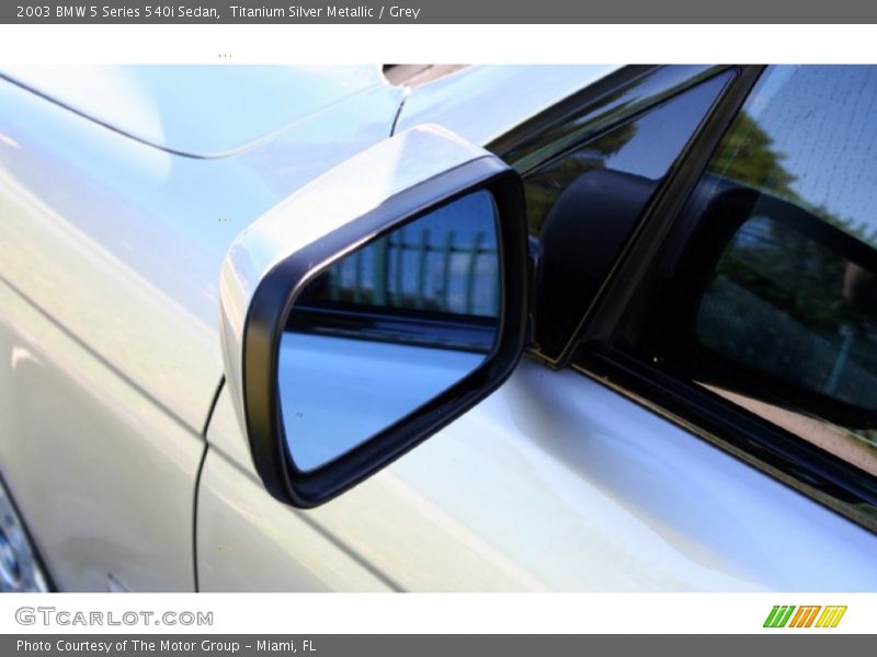 Titanium Silver Metallic / Grey 2003 BMW 5 Series 540i Sedan