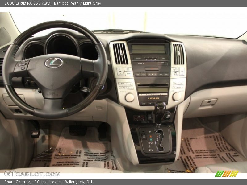 Bamboo Pearl / Light Gray 2008 Lexus RX 350 AWD
